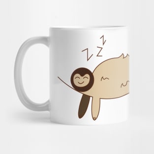 Adorable sleeping sloth Mug